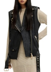 AllSaints Billie Leather Vest