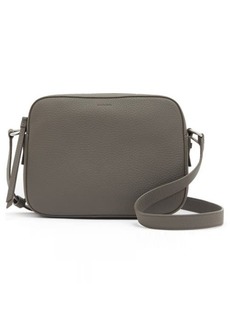 AllSaints Captain Square Leather Crossbody Bag in Storm Grey at Nordstrom