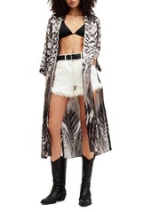 AllSaints Carine Sierra Abstract Print Duster