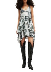 AllSaints Cavarly Valley Floral Tiered Dress