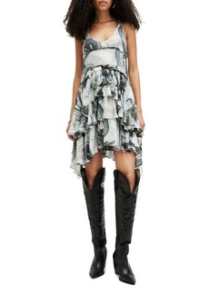 AllSaints Cavarly Valley Floral Tiered Dress