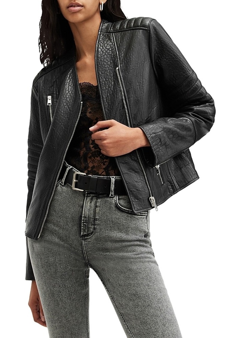 Allsaints Cawley Leather Biker Jacket