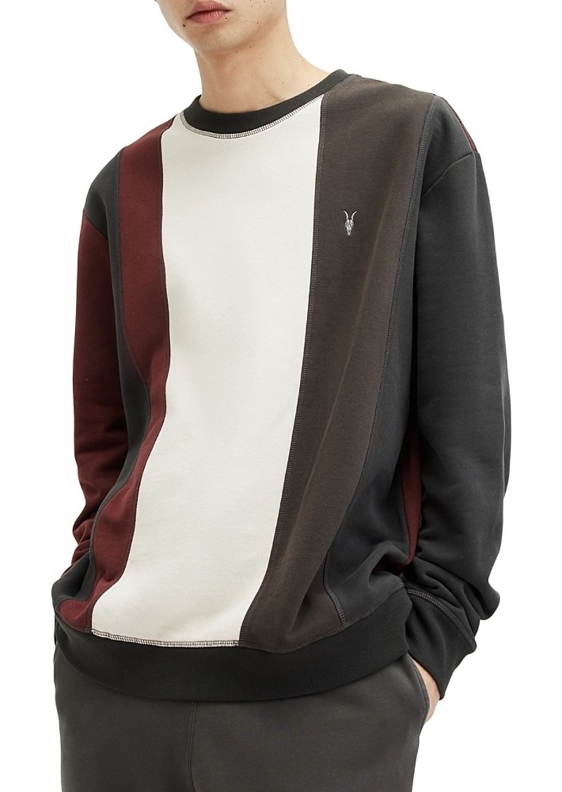 Allsaints Colorblocked Crewneck Sweatshirt