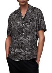 AllSaints Cosmo Print Short Sleeve Button-Up Shirt