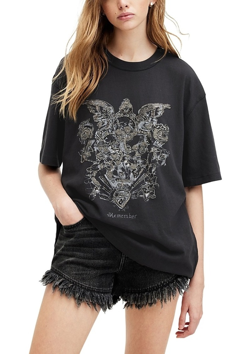 Allsaints Covenant Embellished Graphic Tee