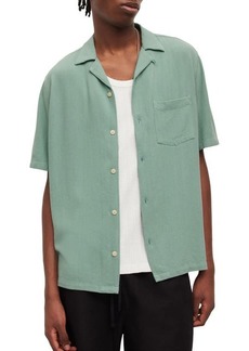 AllSaints Cudi Short Sleeve Button-Up Camp Shirt