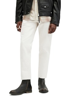 Allsaints Dean Slim Fit Jeans in Oatmeal White