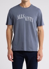 AllSaints Dropout Logo Graphic T-Shirt in Stormy Blue at Nordstrom Rack