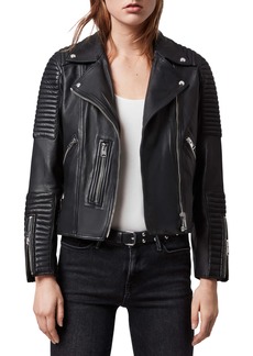 AllSaints Estella Leather Biker Jacket