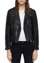 ALLSAINTS Estella Quilted Leather Biker Jacket 