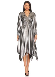 ALLSAINTS Estelle Metallic Dress