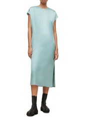 AllSaints Etta Satin Midi Dress