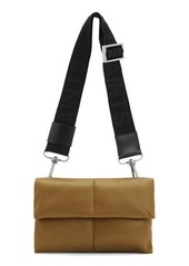 AllSaints Ezra Logo Strap Leather Crossbody Bag