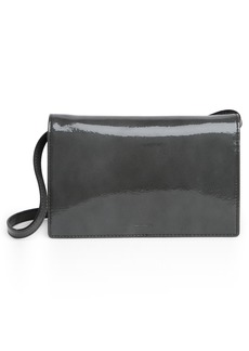 AllSaints Fetch Leather Chain Crossbody Wallet in Ash Grey at Nordstrom Rack