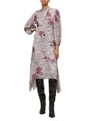 AllSaints Floral Long Sleeve Dress