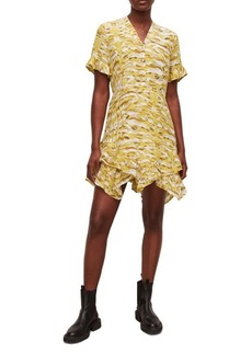 AllSaints Frankie Oniyuri Hankerchief Hem Dress in Yellow at Nordstrom