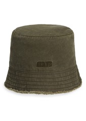 AllSaints Frayed Edge Bucket Hat in Khaki at Nordstrom Rack