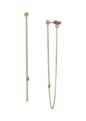 ALLSAINTS Front to Back Knotted Chain Earrings