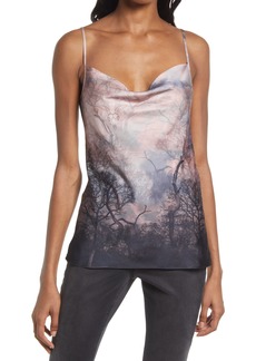 AllSaints Hadley Sumire Cowl Neck Camisole in Sunrise Pink at Nordstrom