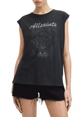 AllSaints Hunter Brooke Cap Sleeve Graphic T-Shirt