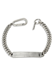 Allsaints Id Link Bracelet in Sterling Silver