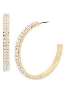 AllSaints Imitation Pearl Hoop Earrings
