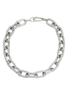 AllSaints Imitation Pearl Link Collar Necklace