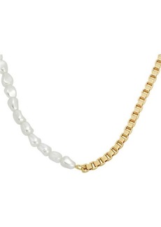 AllSaints Imitation Pearl Link Necklace