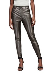 AllSaints Ina Leather Skinny Jeans