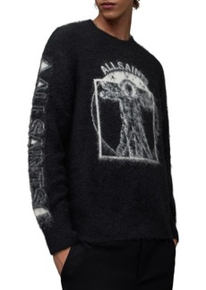 AllSaints Insignia Crewneck Sweater