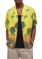 AllSaints Islands Short Sleeve Button-Up Camp Shirt