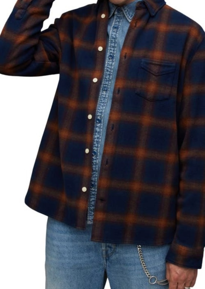 AllSaints Jacksonville Flannel Button-Up Shirt