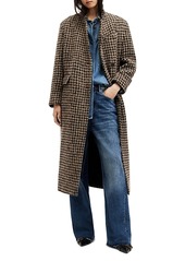 Allsaints James Check Maxi Coat