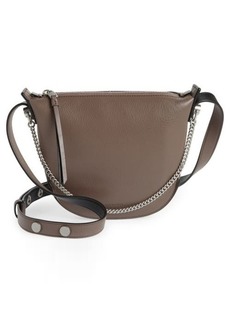 AllSaints Josephine Leather Crossbody Bag in Petrol at Nordstrom