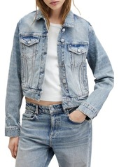 AllSaints Juno Distressed Denim Jacket