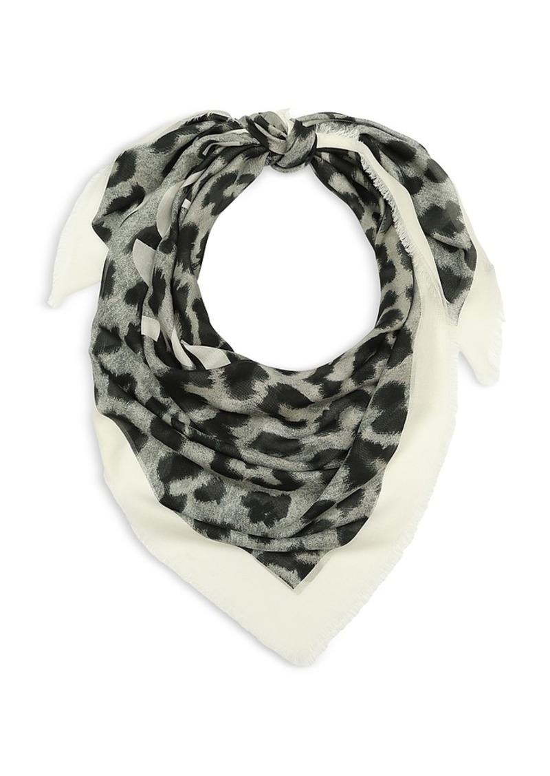 Allsaints Leppo Charcoal Large Square Scarf