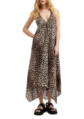 AllSaints Lil A-Line Leopard Print Dress