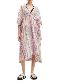 AllSaints Lina Melissa Tie Dye Organic Cotton Cover-Up Dress