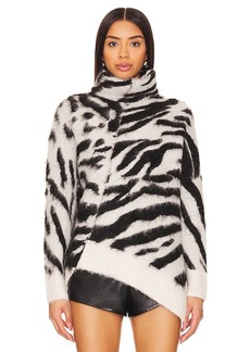 ALLSAINTS Lock Zebra Roll Neck Sweater