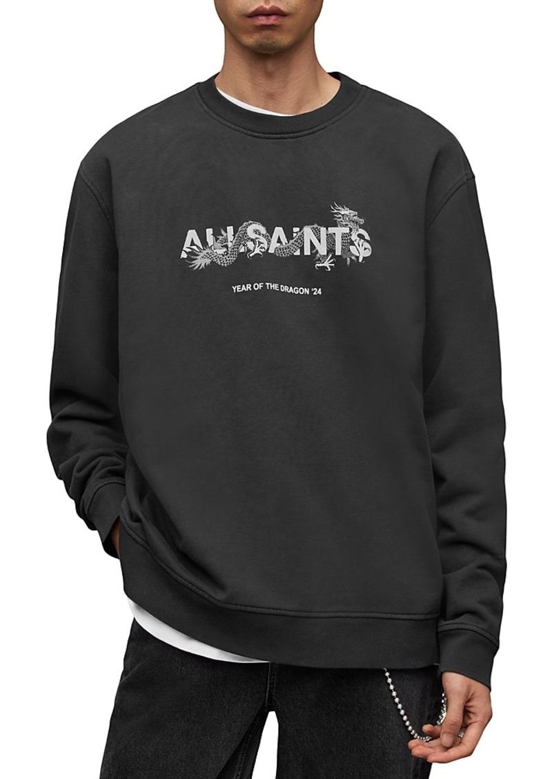 Allsaints Logo Crewneck Sweatshirt