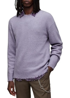 AllSaints Luka Destoyed Crewneck Sweater
