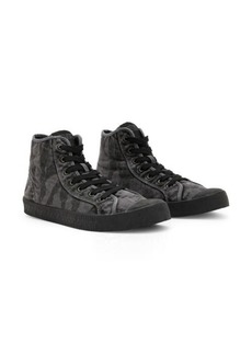 AllSaints Max High Top Sneaker in Black Tiger Palm at Nordstrom