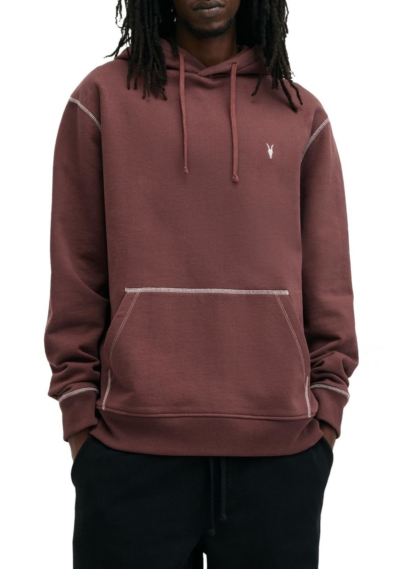 AllSaints Men's amir oth Hoody Moretti red