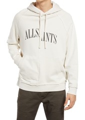 AllSaints Men's Diverge Logo Hoodie in Ash White at Nordstrom