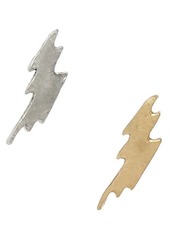AllSaints Men's Lightning Bolt Sterling Silver Stud Earrings