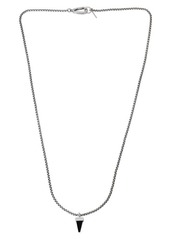 AllSaints Men's Pointed Stone Pendant Necklace