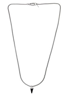 AllSaints Men's Pointed Stone Pendant Necklace