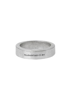 AllSaints Men's Smooth Sterling Silver Ring