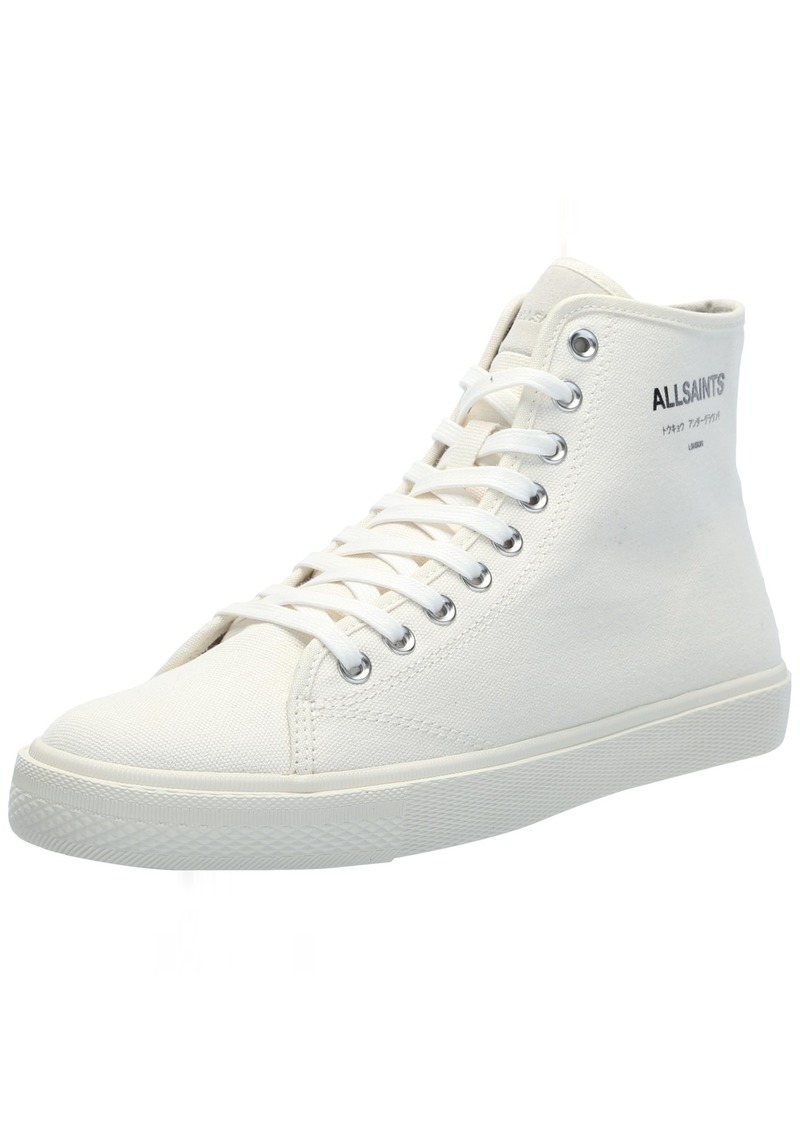 AllSaints Men's Underground Canvas High Top Sneaker Off White