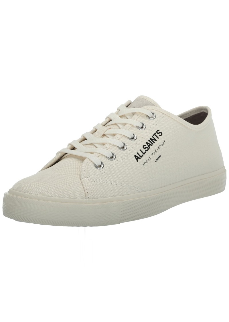 AllSaints Men's Underground Canvas Low Top Sneaker Off White